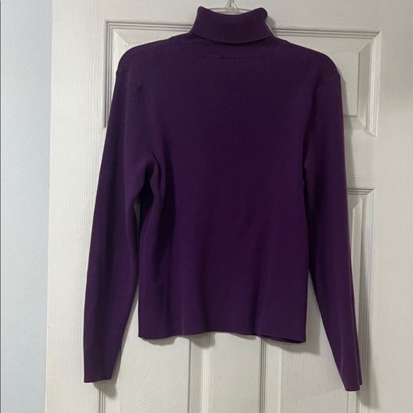 Purple Turtleneck Sweater - Picture 3 of 4